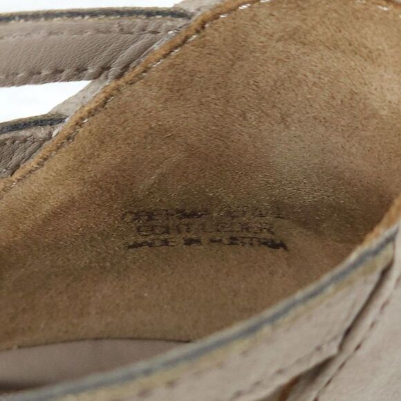 Paul Green Women's Morea US 8,5 Uk 6 Leather Metallic Taupe Lace-Up Sandals - Picture 15 of 15